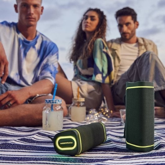 Energy Sistem Yume ECO Haut-parleur Bluetooth avec lumières LED RVB vertes
