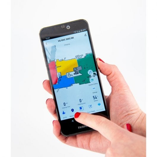 Team Kalorik Venga! RVC 55422 Robot Aspirador y Fregasuelos Negro