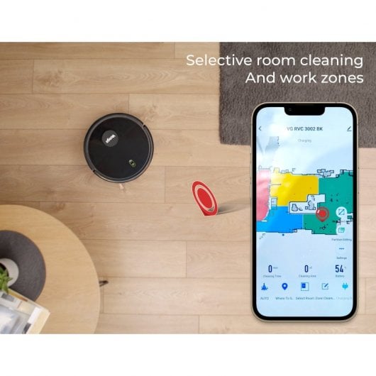 Team Kalorik Venga! RVC 55422 Robot Aspirador y Fregasuelos Negro