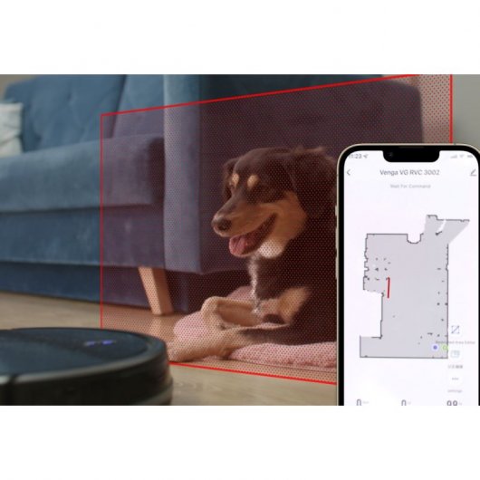 Team Kalorik Venga! RVC 55422 Robot Aspirador y Fregasuelos Negro