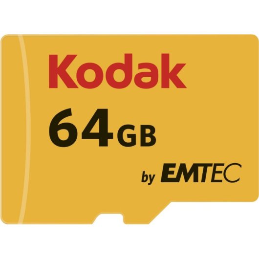 Tarjeta MicroSD Kodak Ultra Performance 64 GB UHS-I U3 V30 A1 con Adaptador