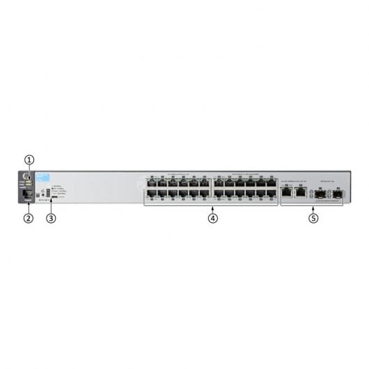 Aruba 2530-24 Gestito L2 Fast Ethernet (10/100) 1U Grigio
