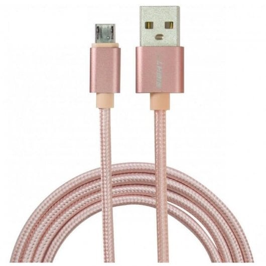 Eightt ECM-1P Cable USB 2.0 a Micro-USB 1m Rosa