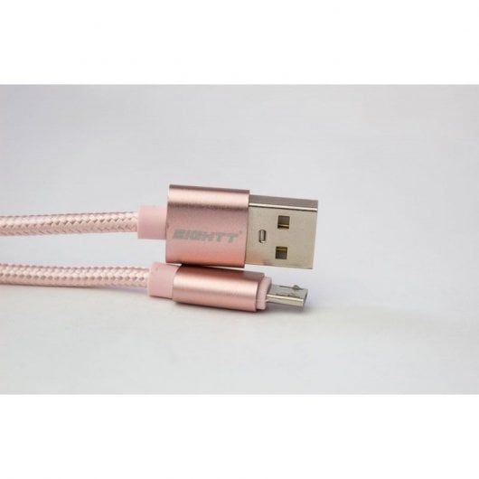 Eightt ECM-1P Cable USB 2.0 a Micro-USB 1m Rosa