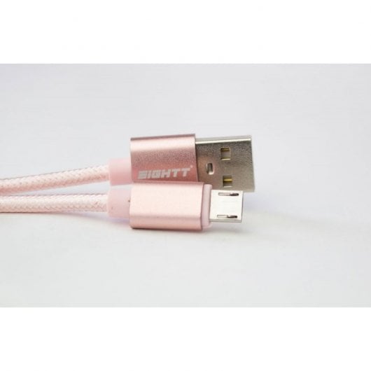 Eightt ECM-1P Cable USB 2.0 a Micro-USB 1m Rosa