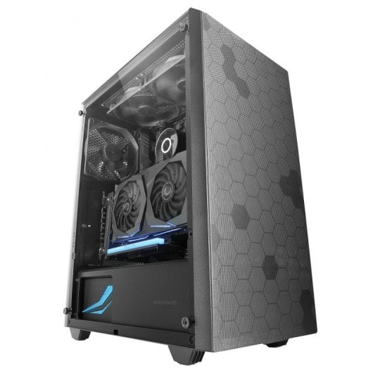 Mars Gaming MC-Q3 Semitorre ATX Vidro Temperado Filtro Duplo Extraível USB 3.0 Preta