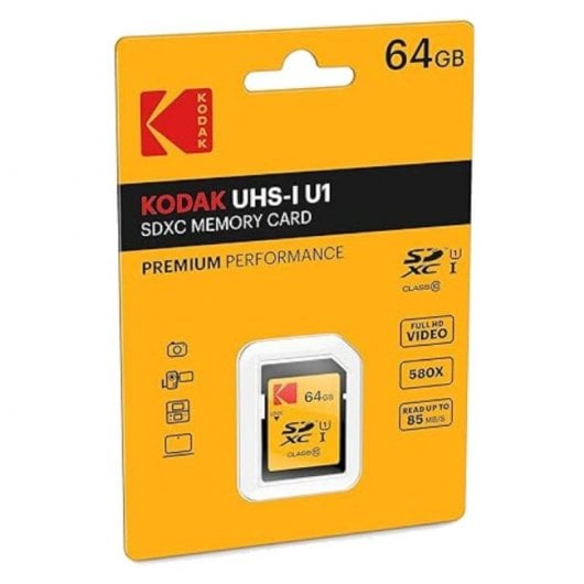 Scheda di memoria Kodak Premium Performance SDXC da 64 GB UHS-I Classe 10