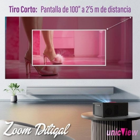 UnicView HPX Pixel 2 Proyector LCD Ultra HD 4K 7500 Lúmenes Negro