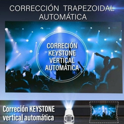 Projetor UnicView HY300 Plus HD 10000 Lúmenes 130" LED LCD Android TV Portátil