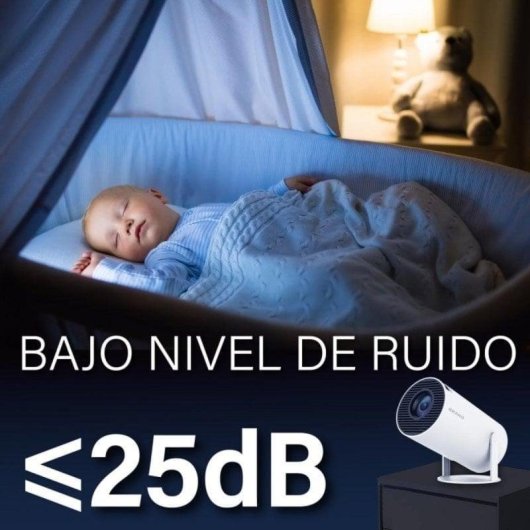 Projetor UnicView HY300 Plus HD 10000 Lúmenes 130" LED LCD Android TV Portátil