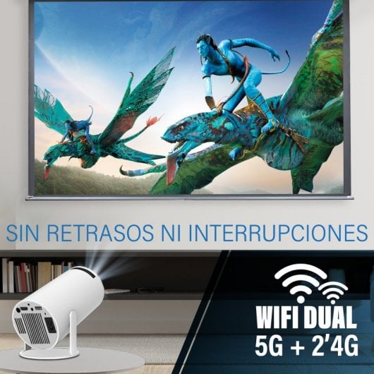 UnicView HY300 Plus Freestyle Proyector Portátil 180º de Giro UltraHD 4K 10000 Lúmenes