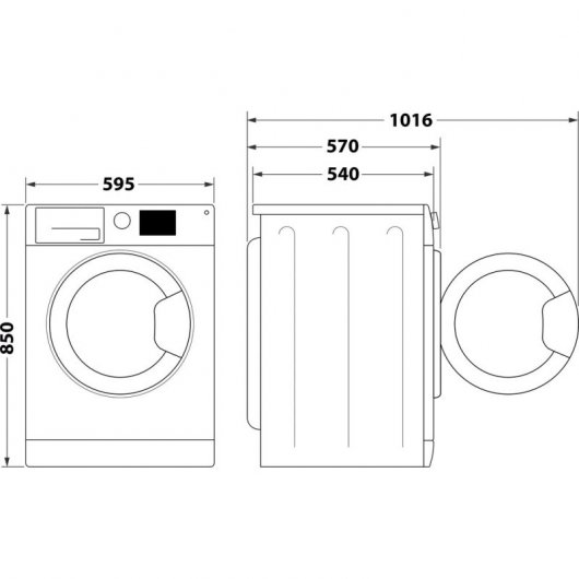 Whirlpool FFWDB 964369 BV SPT Máquina de Lavar e Secar Roupa 9Kg/6Kg D Branca