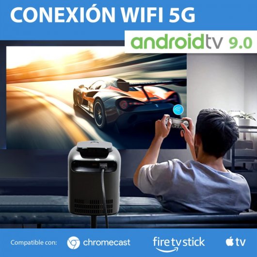 Seelumen S600 Proyector Con Trípode Telescópico 4k UltraHD 10000 Lúmenes