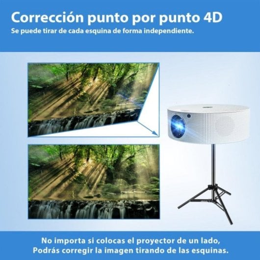 Projetor Seelumen S13 HD 12000 Lúmenes 130" LED LCD AndroidTV Portátil Smart