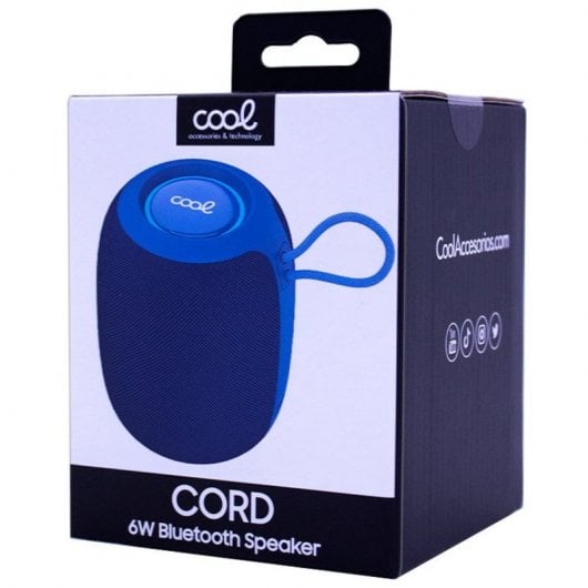 Cool Cord TWS Altavoz Portátil Bluetooth 6W Azul Marino