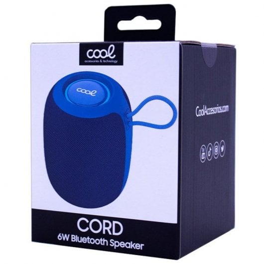 Altoparlante Bluetooth portatile Cool Cord TWS 6W Blu navy