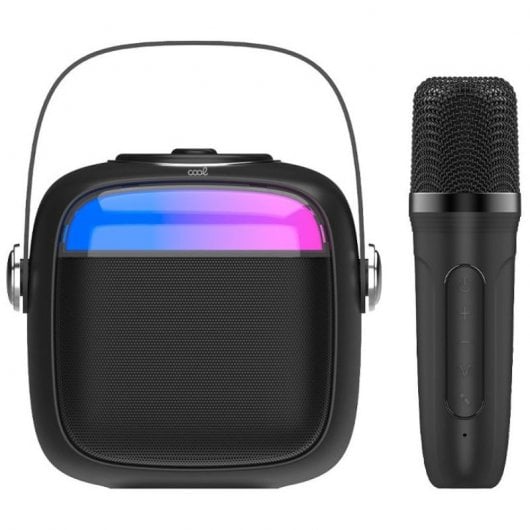 Fantastico altoparlante Bluetooth Mini Karaoke con Karaoke 6W + microfono Nero