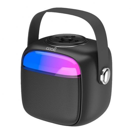 Cool Mini Karaoke Altavoz Bluetooth con Karaoke 6W + Micrófono Negro