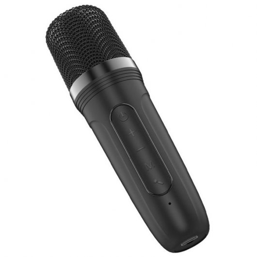 Fantastico altoparlante Bluetooth Mini Karaoke con Karaoke 6W + microfono Nero