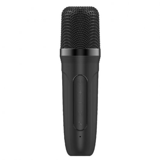 Fantastico altoparlante Bluetooth Mini Karaoke con Karaoke 6W + microfono Nero