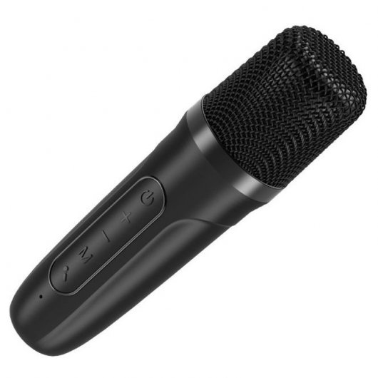 Fantastico altoparlante Bluetooth Mini Karaoke con Karaoke 6W + microfono Nero