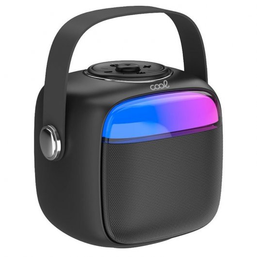 Cool Mini Karaoke Altavoz Bluetooth con Karaoke 6W + Micrófono Negro