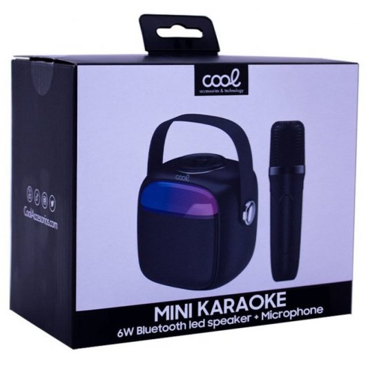 Fantastico altoparlante Bluetooth Mini Karaoke con Karaoke 6W + microfono Nero