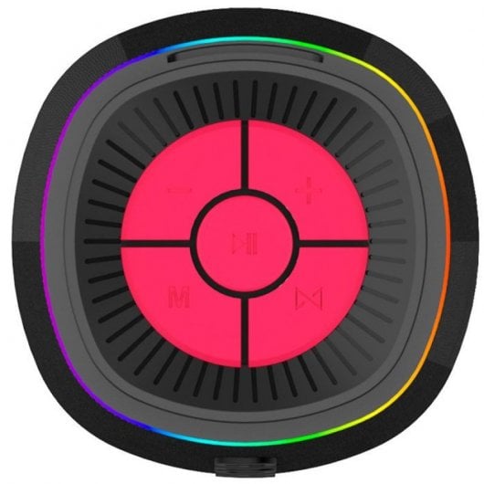 Cool Gradient TWS Altavoz Portátil Bluetooth 10W Rojo/Negro