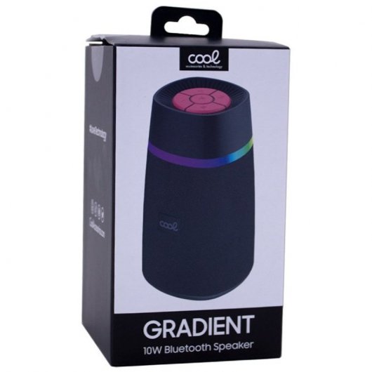 Cool Gradient TWS Altavoz Portátil Bluetooth 10W Rojo/Negro