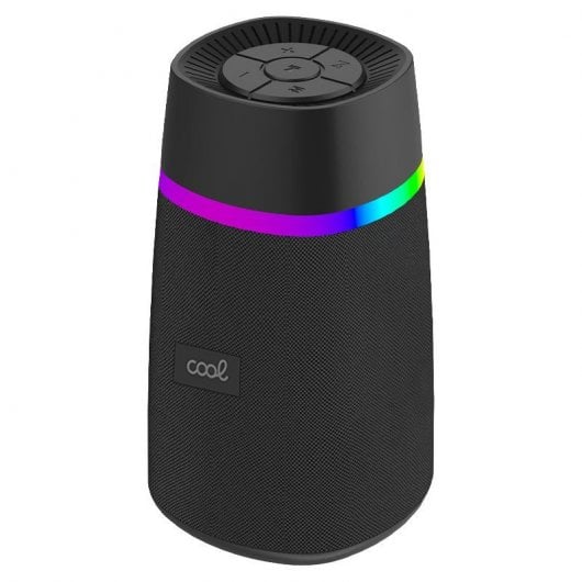 Altoparlante Bluetooth portatile Cool Gradient TWS da 10 W Nero