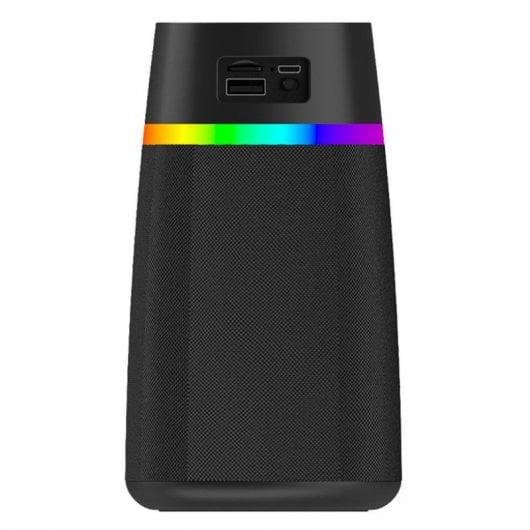 Altoparlante Bluetooth portatile Cool Gradient TWS da 10 W Nero