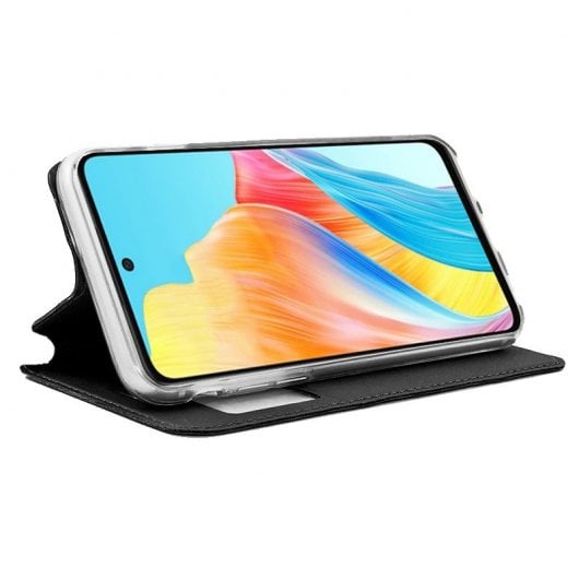 Coole glatte schwarze Flip-Cover-Hülle für Oppo A38