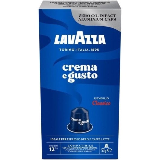 Capsule café Lavazza Crema e Gusto Classico Nespresso 10 Unid.