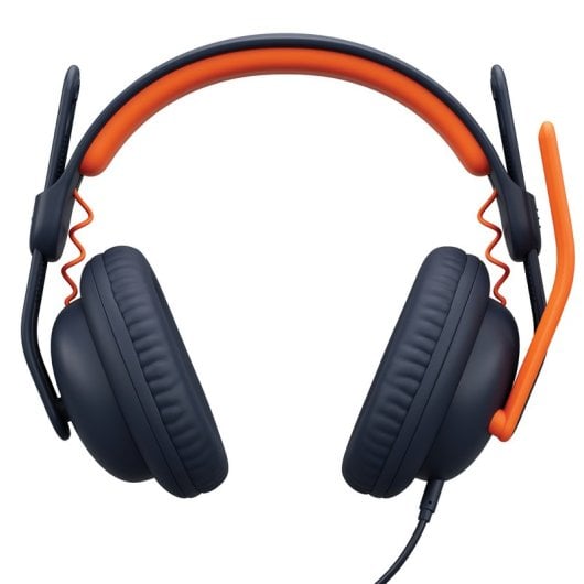 Logitech Zone Learn Auriculares Circumaurales para Estudiantes USB-C Azul/Naranja