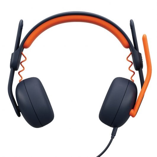 Logitech Zone Learn Auriculares Supraaurales para Estudiantes USB-C Azul/Naranja