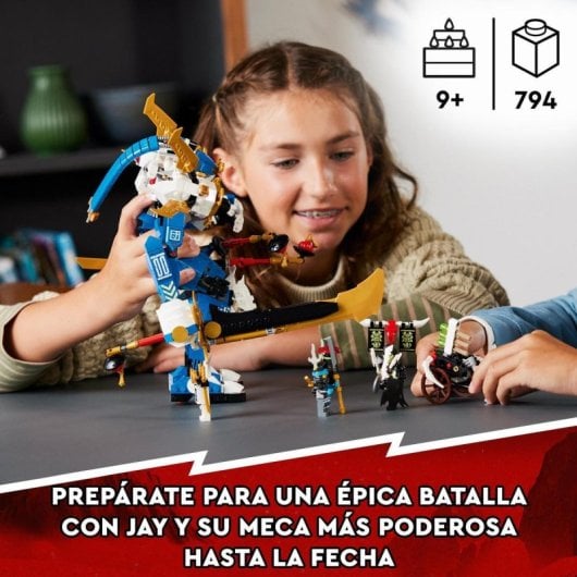 Set de juguetes de construcción LEGO® NINJAGO® 71785 Meca Titán de Jay (794 piezas)