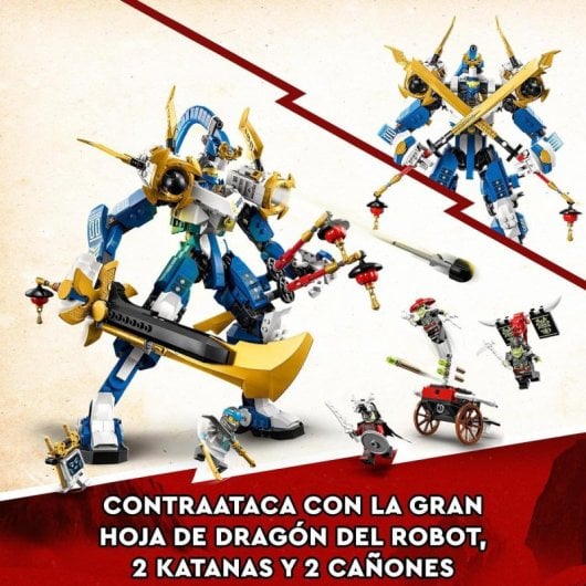 Set de juguetes de construcción LEGO® NINJAGO® 71785 Meca Titán de Jay (794 piezas)