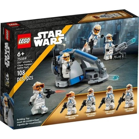 LEGO Star Wars Pack de Combat Soldats Clon 332 d'Ahsoka 75359 108 pièces