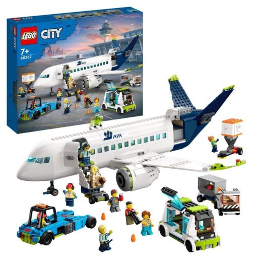 Set de juguetes de construcción LEGO® City 60367 Avión de Pasajeros (930 piezas)