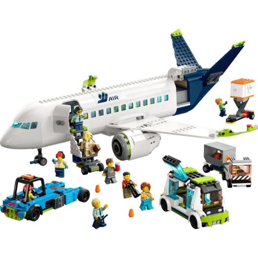 Set de juguetes de construcción LEGO® City 60367 Avión de Pasajeros (930 piezas)