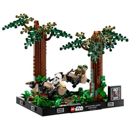 Lego Star Wars Diorama: Speeder-Duell auf Endor