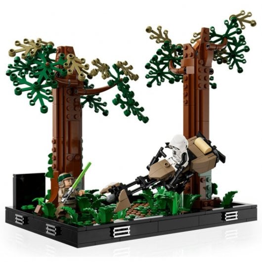 Lego Star Wars Diorama: Speeder-Duell auf Endor