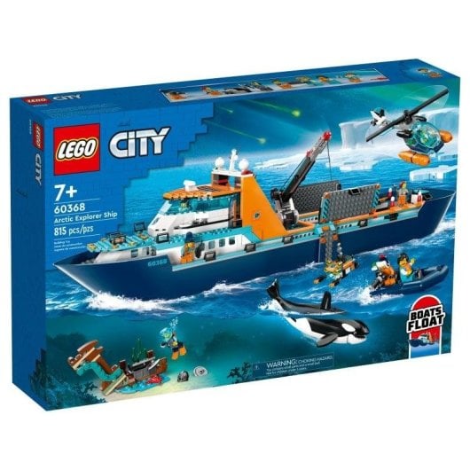 LEGO City Explorateurs de l'Arctique Bateau 60368 815 pièces