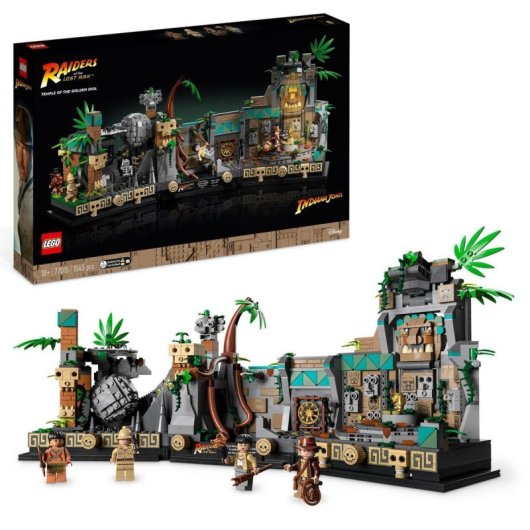 Kit de construcción LEGO® Indiana Jones™ 77015 Templo del Ídolo Dorado (1545 piezas)