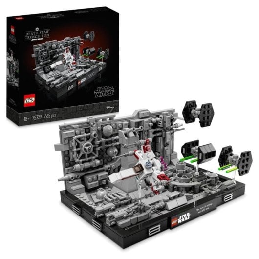 Kit de construcción LEGO® Star Wars™ 75329 Diorama: Ataque a la Estrella de la Muerte (665 piezas)
