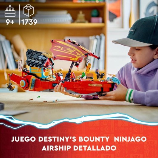 LEGO® NINJAGO® 71797 Barco de Asalto Ninja: Carrera Contra el Tiempo (1739 piezas)