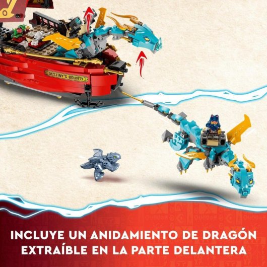 LEGO® NINJAGO® 71797 Barco de Asalto Ninja: Carrera Contra el Tiempo (1739 piezas)