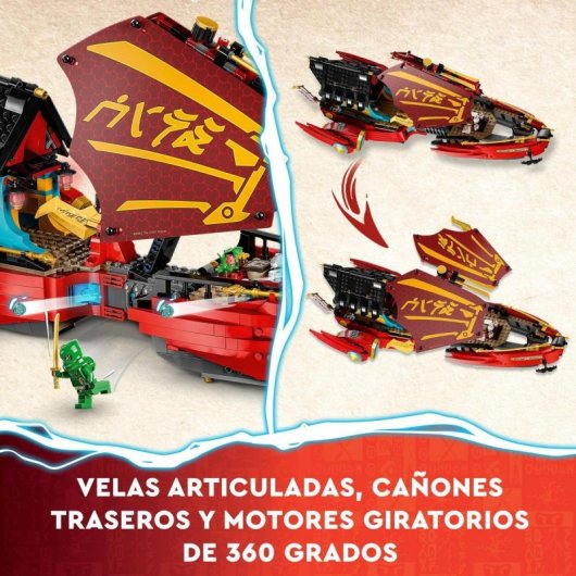 LEGO® NINJAGO® 71797 Barco de Asalto Ninja: Carrera Contra el Tiempo (1739 piezas)