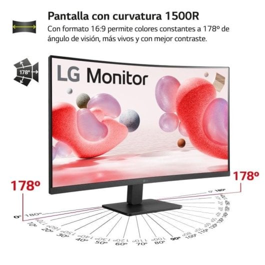 Monitor PC LG 32MR50C-B 31.5" FullHD 100Hz VA Curvo FreeSync 5ms