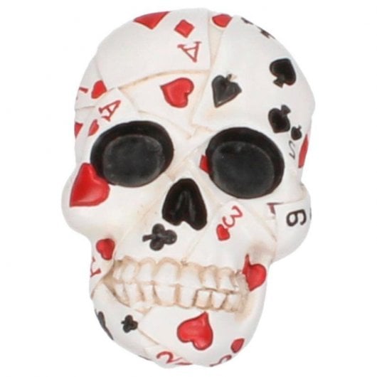 Nemesis Now Flaschenöffner Totenkopf-Kartenspiel mit Magnet 8cm